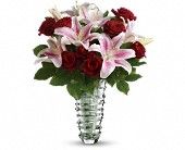 A Dozen Roses and Lilies Bouquet 