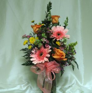 Simply Roses and Gerbera Bouquet 