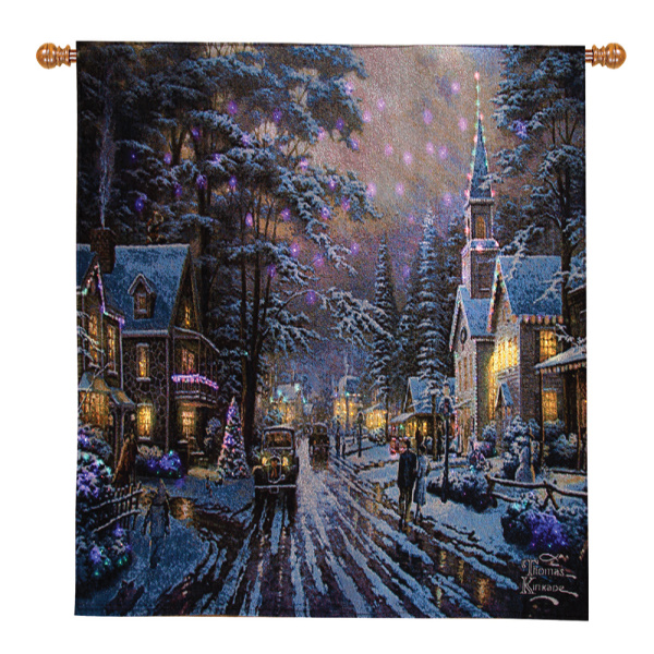 Thomas kinkade christmas tapestry deals