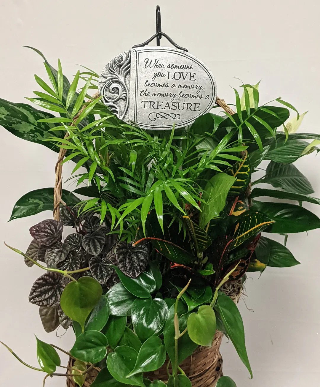 Tim's Touch Florist, Gifts & Flower Delivery Garden Basket with Plaque