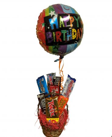 Tim's Touch Florist, Gifts & Flower Delivery :: Happy Birthday Candy Basket