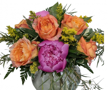 Peonies and Roses