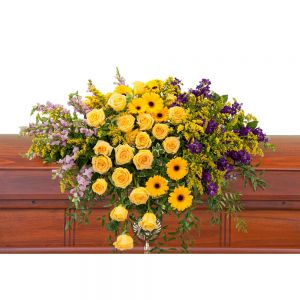 Vivid Memories Casket Spray