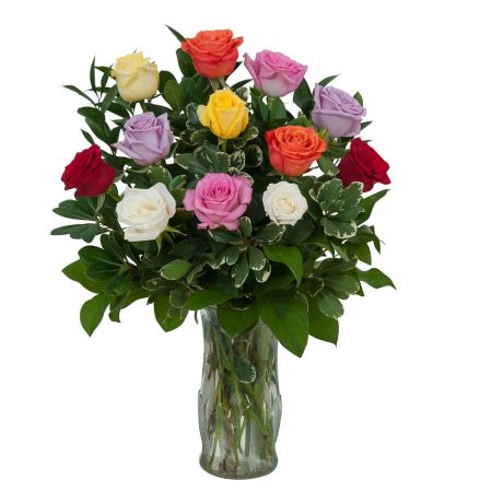 Dozen Mix Roses - Deluxe