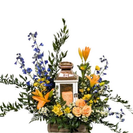 Memory Lantern with Florals - Standard Example Only