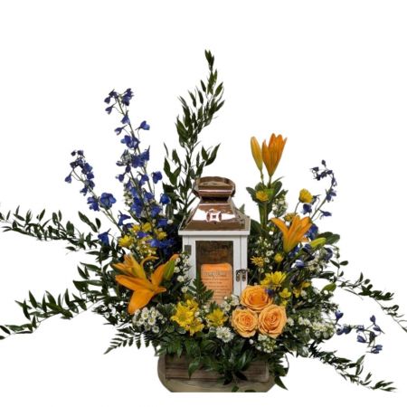 Memory Lantern with Florals