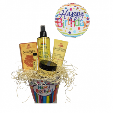 Naked Bee Birthday with Balloon