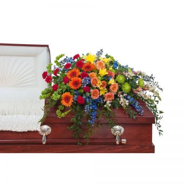 Treasured Celebration Casket Spray