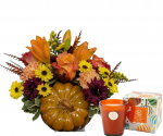 Pumpkin Harvest with Candle