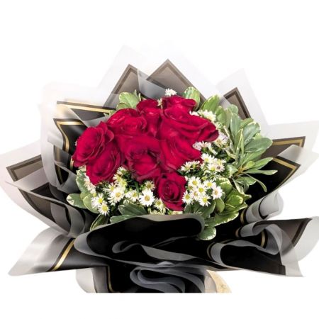 Hand Tied Wrapped Roses - SOLD OUT