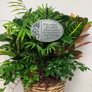 Garden Basket with Plaque - Extra-Large